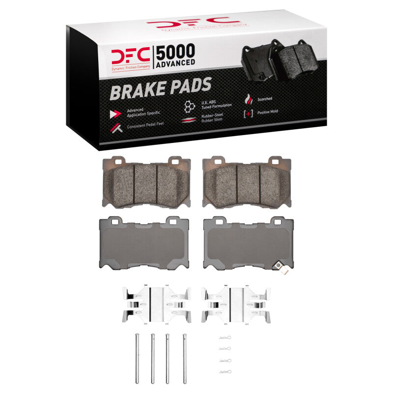 DFC 5000 Ceramic Front Brake Pads with Hardware - Nissan 370Z / Z 2009-2025