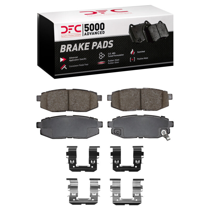 DFC 5000 Ceramic Rear Brake Pads w/ Hardware - Subaru BRZ/WRX, Toyota 86/GR86 & Scion FR-S 2006-2025