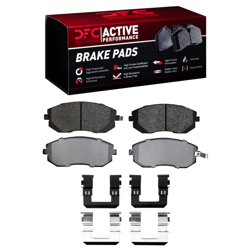 DFC Active Performance Front Brake Pads w/ Hardware - Saab 9-2X, Subaru Impreza, Legacy, Outback 2002-2012