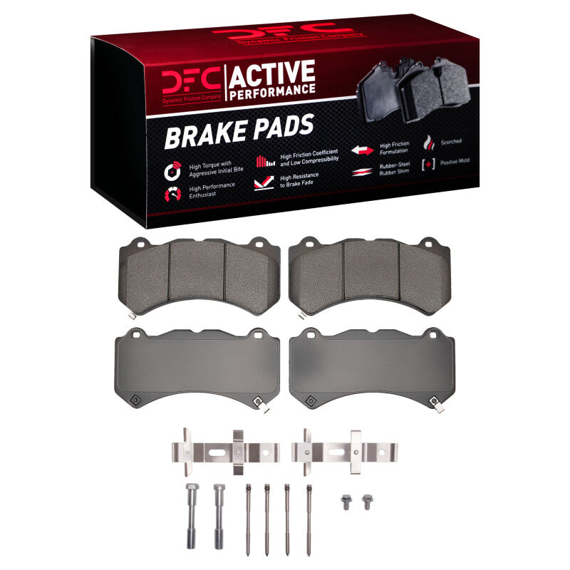 DFC Active Performance Front Brake Pads with Hardware - Chevrolet Corvette / Camaro 2012-2021