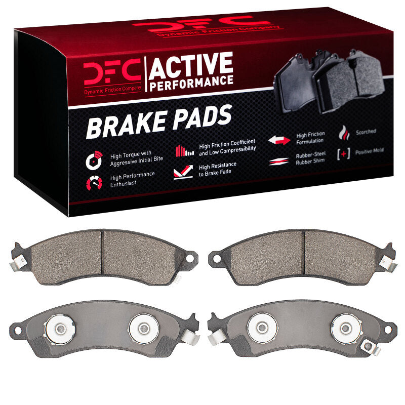 DFC Active Performance Low-Metallic Front Brake Pads - Chevrolet Corvette / Camaro / Ford Mustang Cobra 1985-2004