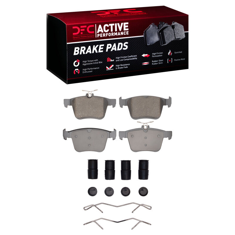 DFC Active Performance Rear Brake Pads with Hardware - VW Golf R / Audi A3 / S3 / TT 2015-2023