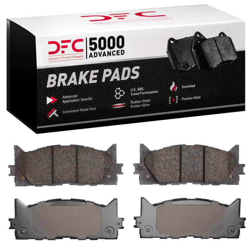 DynamicFriction 5000 Advanced Ceramic Front Brake Pads - Lexus ES300h / Toyota Camry, Avalon 2007-2018