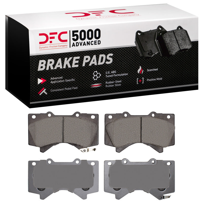 DynamicFriction 5000 Ceramic Front Brake Pads - Lexus LX570 / Toyota Land Cruiser, Tundra 2007-2022