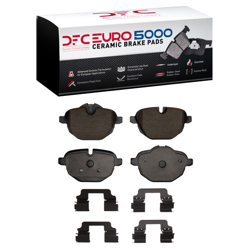 DFC Euro 5000 Ceramic Rear Brake Pads w/ Hardware - BMW 5-Series, X3, X4 2011-2025