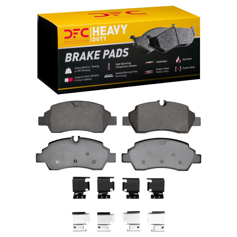 DFC Heavy Duty Rear Brake Pads w/ Hardware - Ford Transit 150/250/350 2015-2019