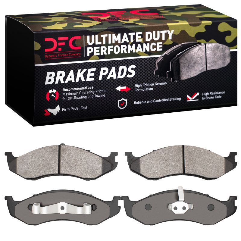 DFC Ultimate Duty Front Brake Pads - Jeep Cherokee, Grand Cherokee, Wrangler, Comanche 1990-2006