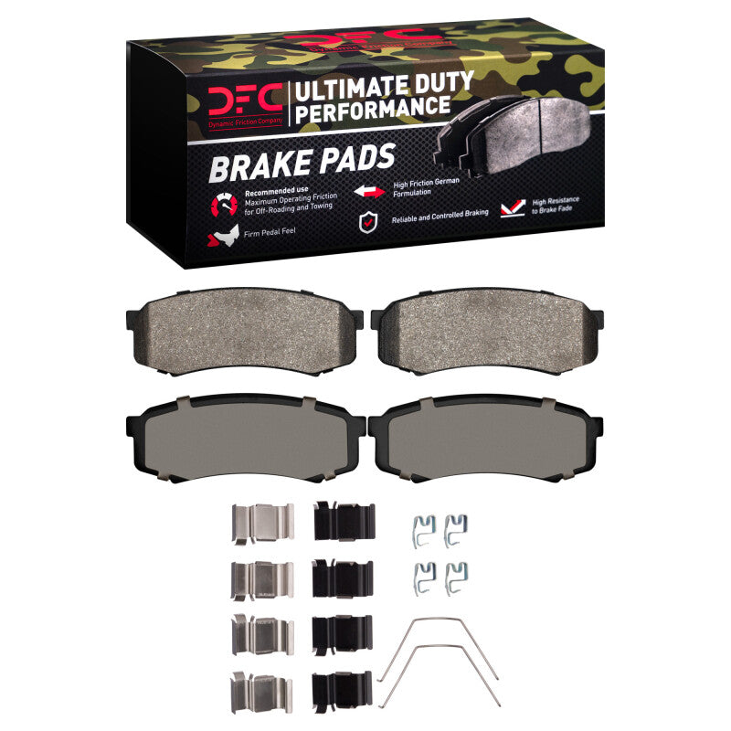 DFC Ultimate Duty Rear Brake Pads w/ Hardware - Toyota 4Runner, Sequoia, Lexus GX460/GX470 1993-2024