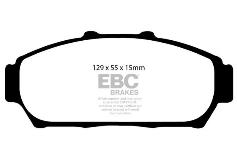 EBC Redstuff Front Brake Pads - Acura Integra, Honda Civic, Civic del Sol 1993-2001