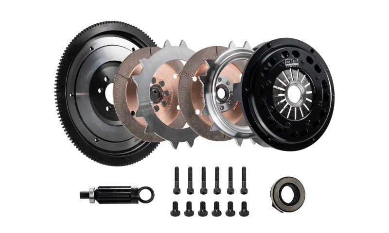 DKM MSC Segmented-Ceramic Twin-Disc Clutch Kit with Flywheel - BMW 135i / 335i / 435i 2010-2016