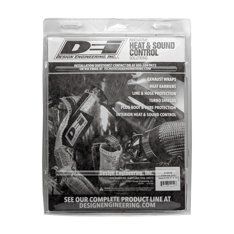 DEI Exhaust Wrap 2.5 to 3in x 12ft Titanium Heat Shield