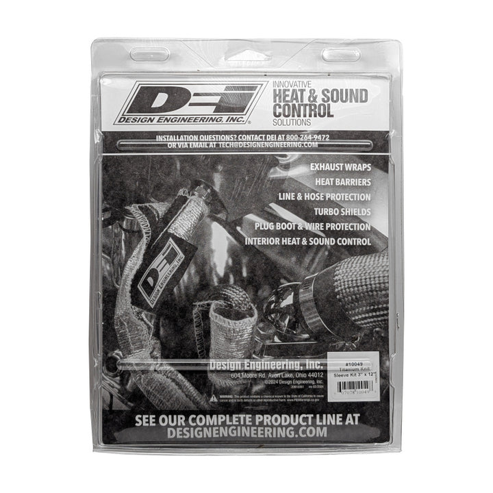 DEI Exhaust Wrap 2.5 to 3in x 12ft Titanium Heat Shield - OneFastShop