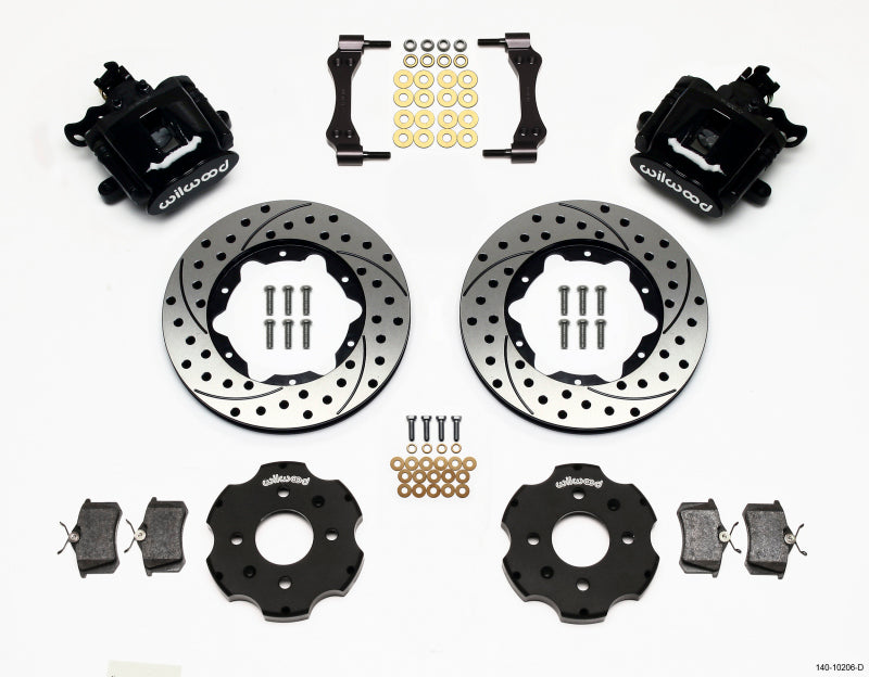 Wilwood Combination Parking Brake Rear Kit 11.00in Drilled Disc 2.39 Hub Offset for Acura Integra 1990-2001 and Honda Civic 1992-2000