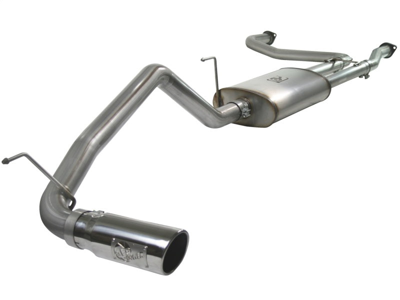 aFe MACHForce XP Exhaust Cat-Back for 2004–2012 Nissan Titan V8 5.6L – 2.5/3 in. SS–409 with Polished Tip - OneFastShop