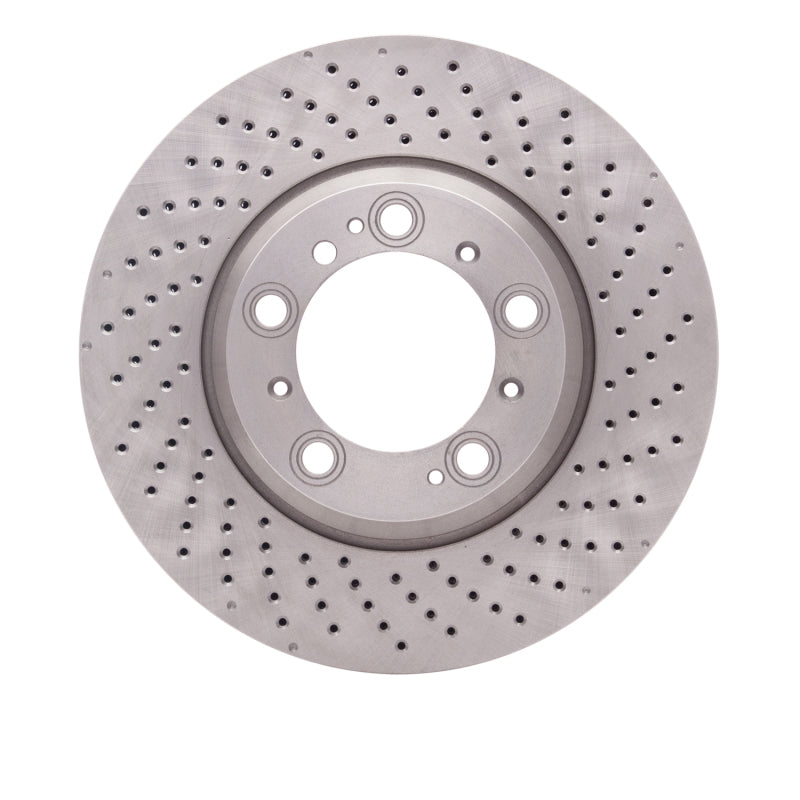 DynamicFriction Drilled Brake Rotor, Right Rear - Porsche 911 (1999-2024)