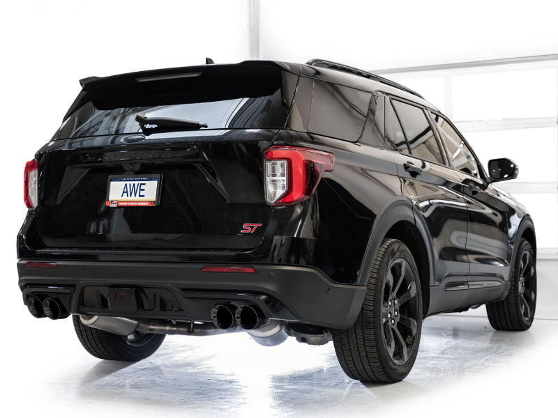 AWE Tuning Touring Edition Exhaust with Diamond Black Tips for 2020+ Ford Explorer ST