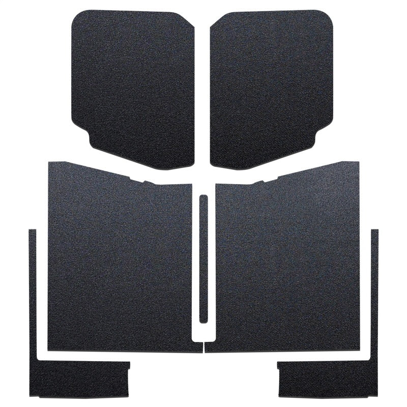 DEI Boom Mat Complete Headliner Kit 7 Piece Black for 20-22 Jeep Gladiator JT 4-Door