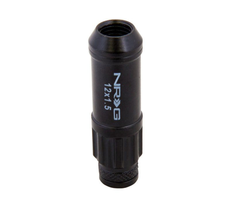 Nrg 700 Series Steel Lug Nut Set 21 Pc with Locks & Lock Socket - Black