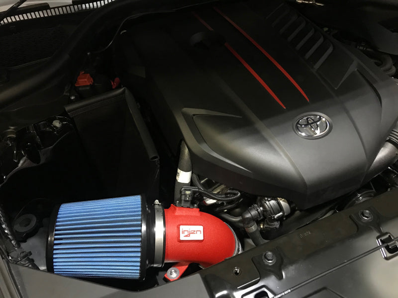 Injen SP Cold Air Intake System - Wrinkle Red for 2020 Toyota Supra L6-3.0L Turbo (A90)
