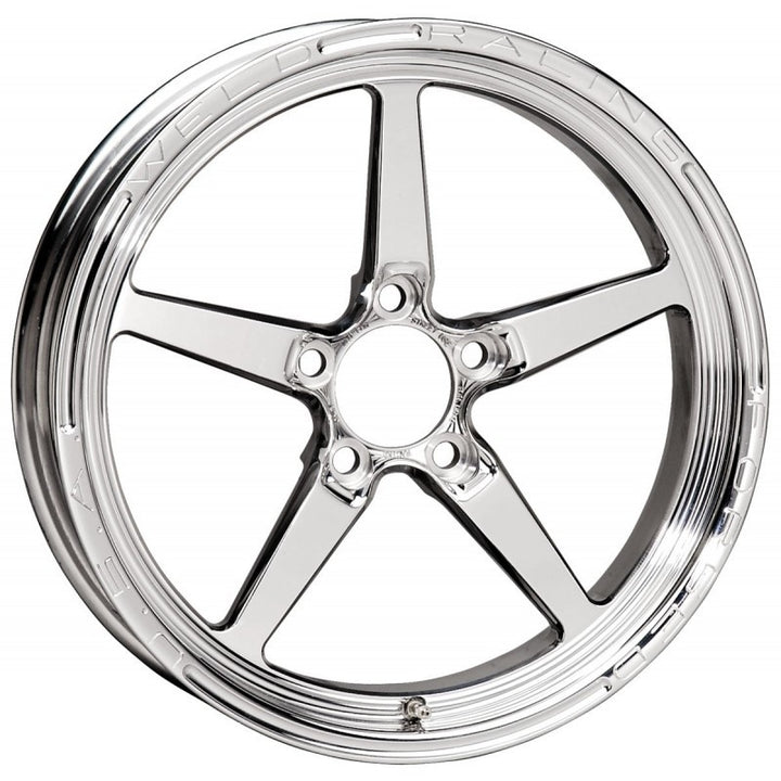 Weld Alumastar 1-Piece 17x4.5/5x4.5 BP/2.25Inch BS Polished Wheel-Non-Beadlock