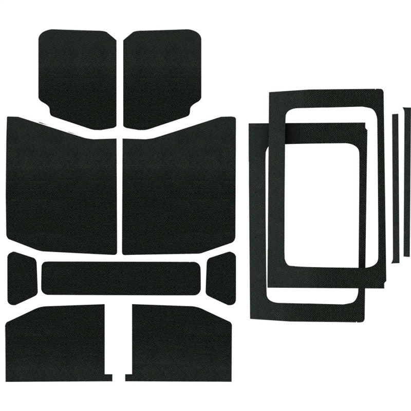 DEI 18-23 Jeep Wrangler JL 4-Door Boom Mat Headliner Kit 13 Piece Black