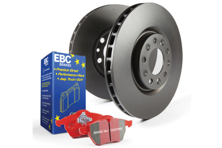 EBC S12 Brake Pad and Rotor Kit with Aramid Fiber for Acura TSX 2009-2014 and Honda Accord 2007-2017