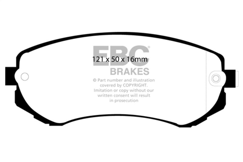 EBC Redstuff Front Brake Pads - Nissan 240SX 1989-1996