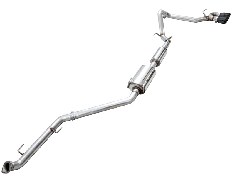 AWE Tuning Exhaust System with Dual Diamond Black Tips for 4th Gen Toyota Tacoma - OneFastShop