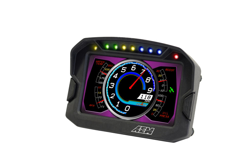AEM CD-5LG Carbon Logging Digital Dash Display w/ Internal 10Hz GPS & Antenna - OneFastShop