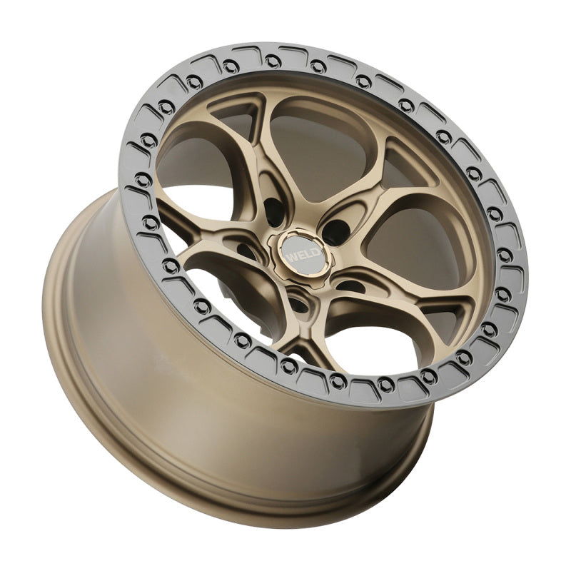 Weld Off-Road W106 Ledge Wheel 17X9.0 5X127 ET-12 BS4.50 Satin Bronze Satin Black (71.5)