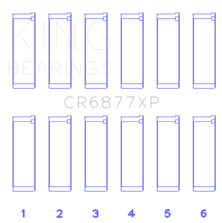 King Engine Bearings Performance Rod Bearing Set Size STD for BMW S54B32 3.2L M3 Z3 Z4 Models 2001-2009 - OneFastShop