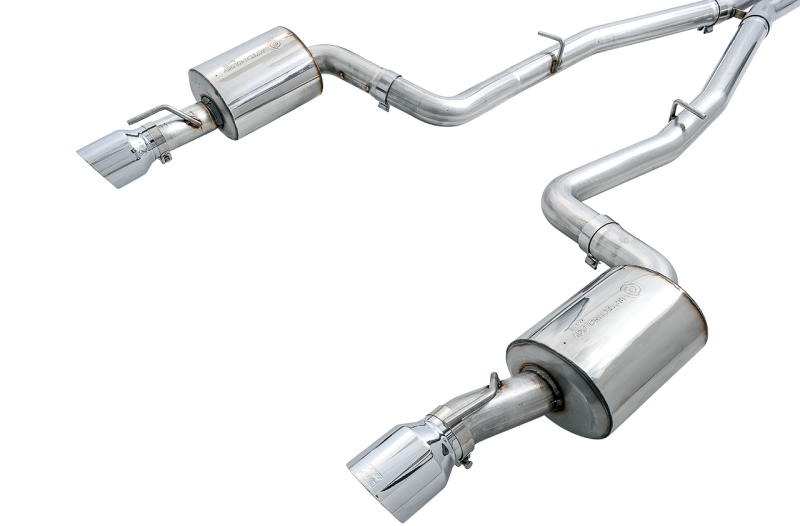AWE Tuning Touring Edition Exhaust for 2015+ Dodge Charger SC 6.4L/6.2L - Silver Tips - OneFastShop