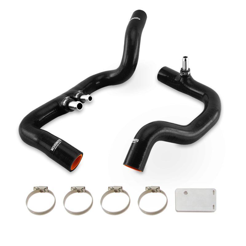 Mishimoto 2018+ for Jeep Wrangler JL / Gladiator JT 3.6L AT Black Silicone Radiator Coolant Hose Kit - OneFastShop