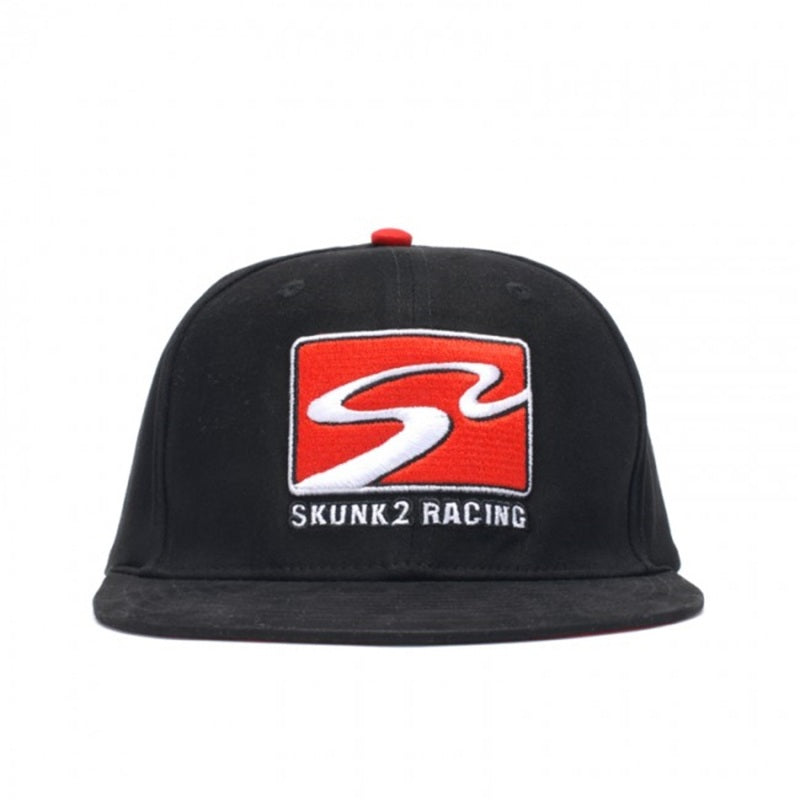 Skunk2 Racing Cap with Racetrack Logo - Black (L/XL) - OneFastShop