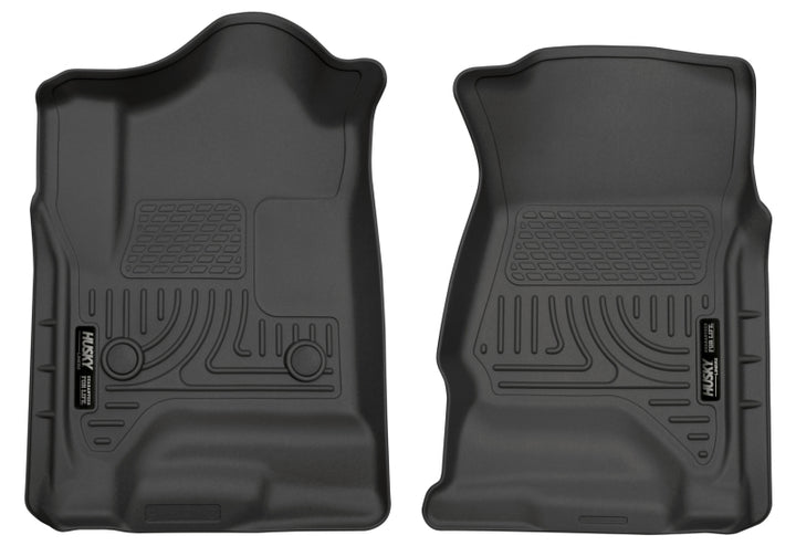 Husky Liners WeatherBeater Black Front Floor Liners for 14 Chevrolet Silverado 1500/GMC Sierra 1500