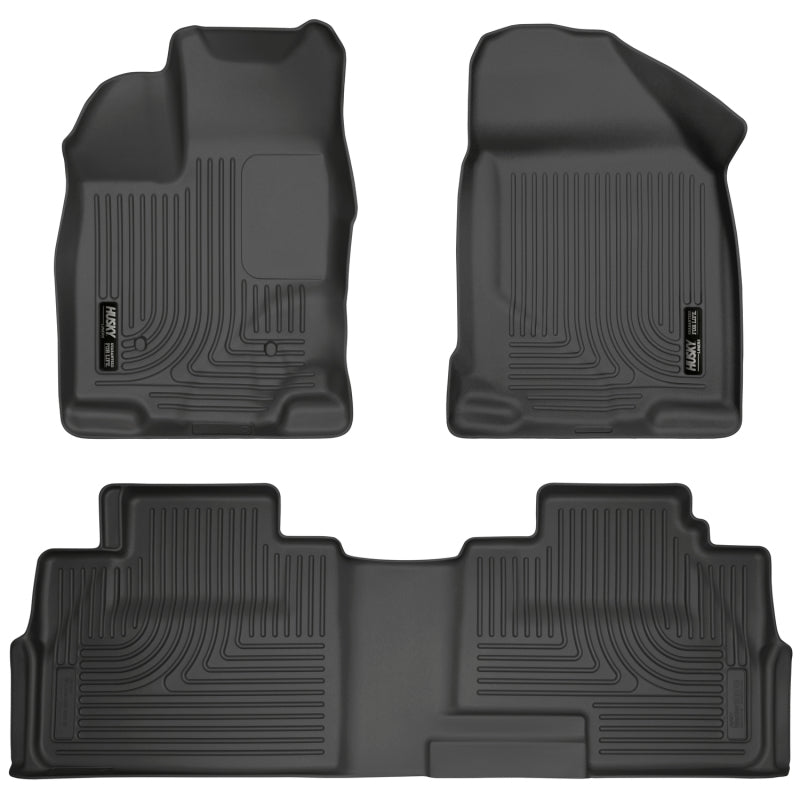 Husky Liners WeatherBeater Front & 2nd Seat Floor Liners - Ford Edge (2007-2014) / Lincoln MKX (2007-2015) - Black