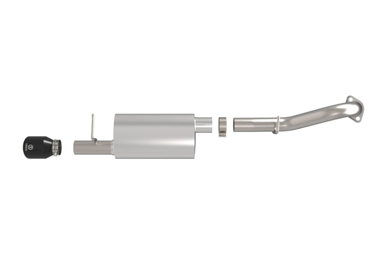 aFe 14-19 Toyota Corolla Takeda 2.5Inch 304SS Axle-Back Exhaust With Black Tip