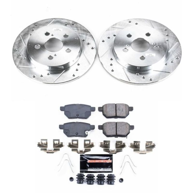 PowerStop Z23 Evolution Sport Rear Brake Kit - Toyota Prius / Lexus CT200h 2010-2022