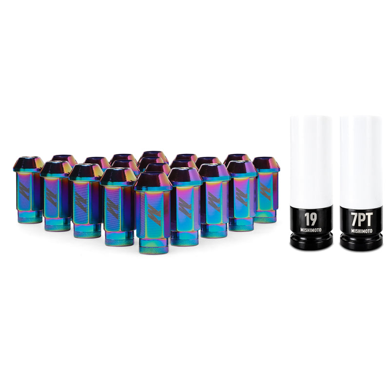 Mishimoto Aluminum Lug Nuts Set Neo Chrome M12x1.5 - 20pc