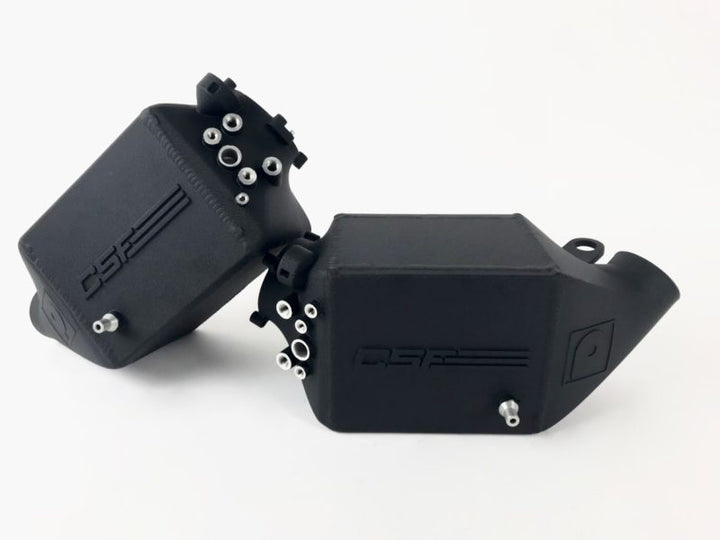 CSF Twin Charge-Air-Cooler Set Crinkle Black for 12-16 BMW M5 F10 / 12-18 BMW M6 F06 F12 F13