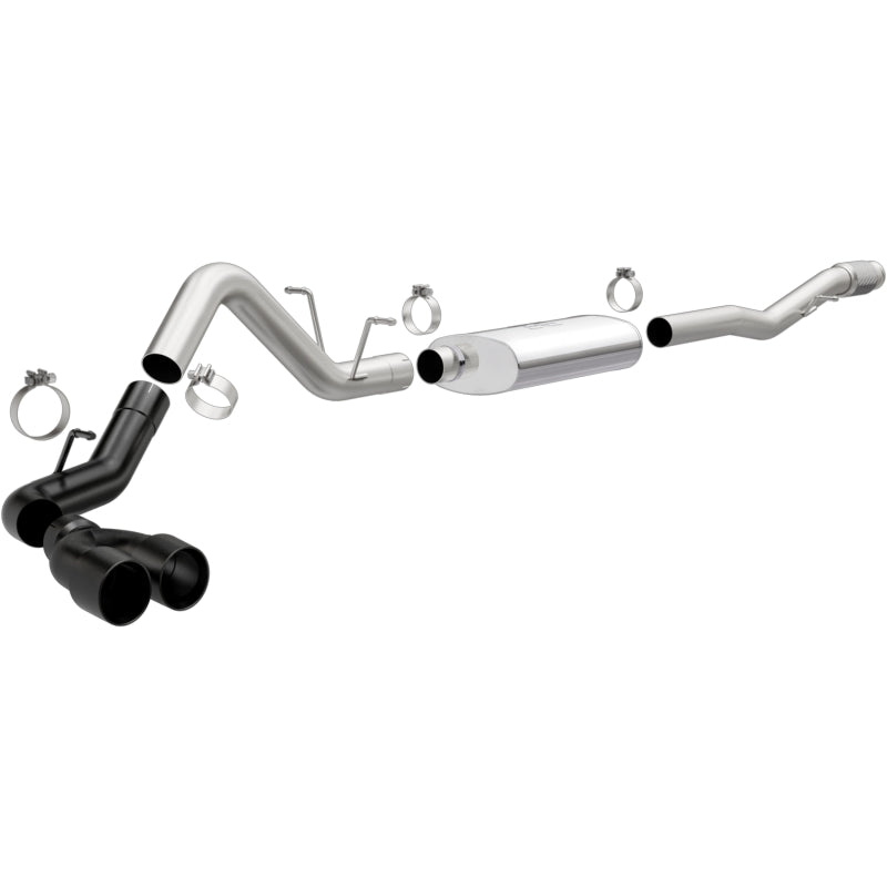 MagnaFlow CatBack GMC Sierra 1500 V8-6.2L 2014-2018 Polished Stainless Exhaust w/ Black Coated Tips