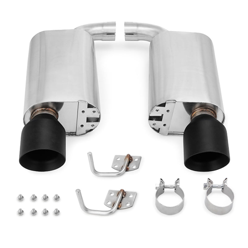 Magnaflow Axleback Exhaust Blacktips 2015 Plus Mustang GT - OneFastShop