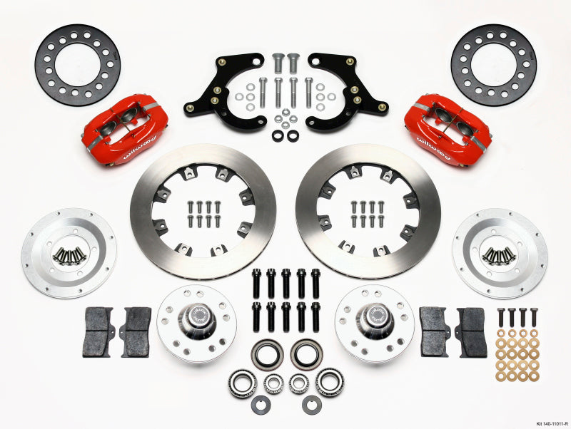 Wilwood Forged Dynalite Front Kit 11.75in Red for 59-64 Chevy Impala and 63-64 Corvette - OneFastShop
