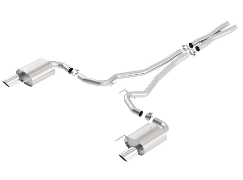 Borla Cat-Back Exhaust System with X-Pipe for Ford Mustang GT 5.0L V8 - 15-17