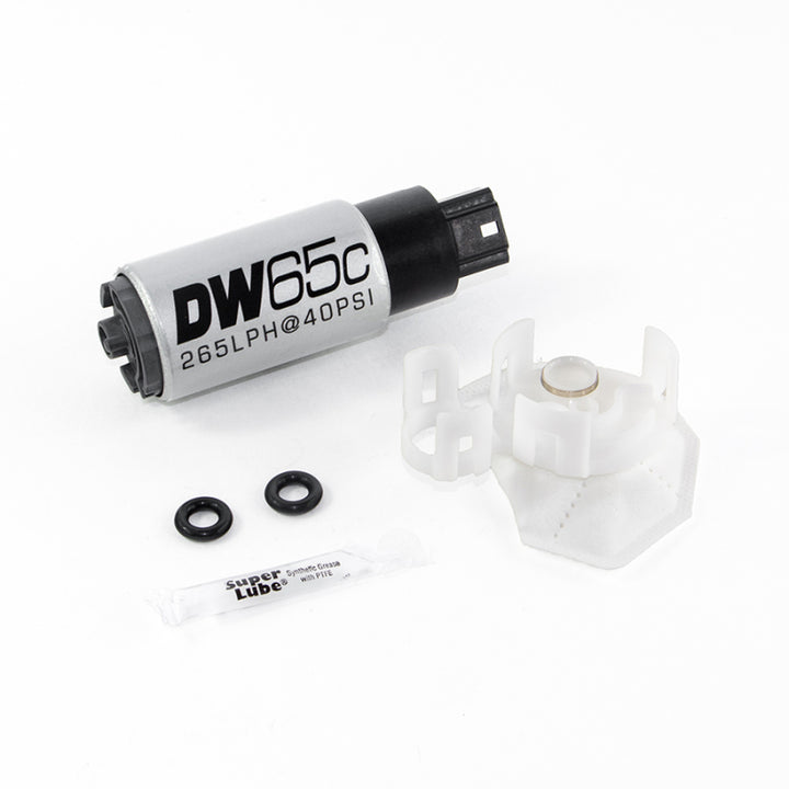 DeatschWerks 265 LPH Compact In-Tank Fuel Pump w/ Set Up Kit for 08-15 Mitsubishi EVO X and 06-13 MazdaSpeed 3/6 - OneFastShop