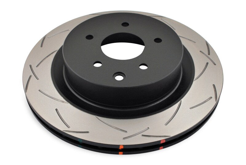 DBA Rear Slotted 4000 Series Rotor High Carbon Heat Treated Iron for 03-07 Nissan 350Z 03-04 Infiniti G35 with Brembo