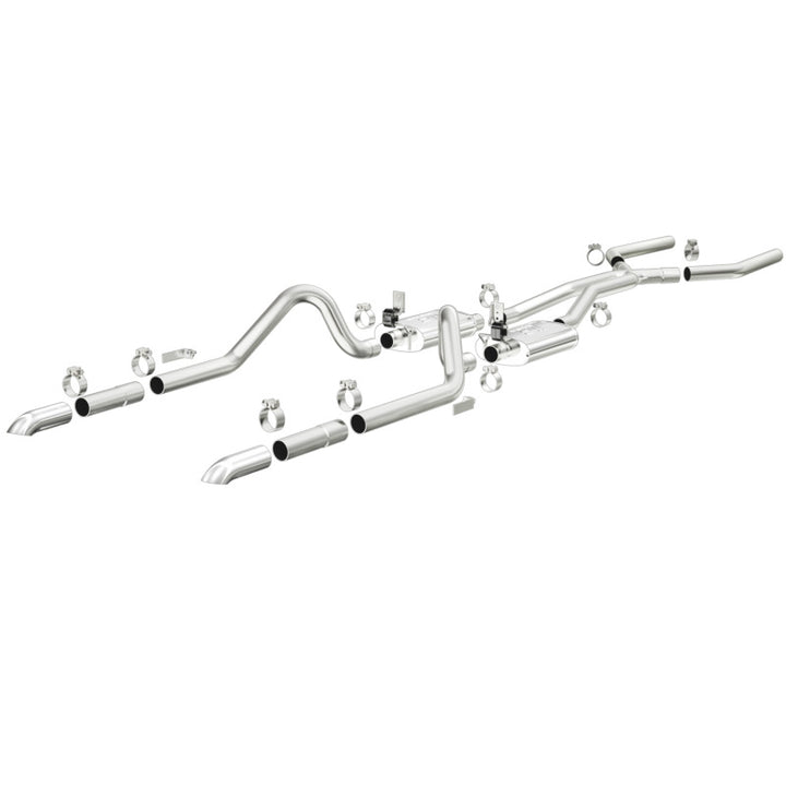 MagnaFlow Street Series Crossmember-Back Exhaust System 2.5inch - 64-66 Ford Mustang