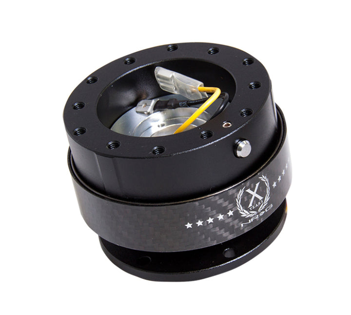 Nrg Quick Release Gen 2.0 Black Body Black Carbon Fiber Ring - Compatible with Various Models - OneFastShop