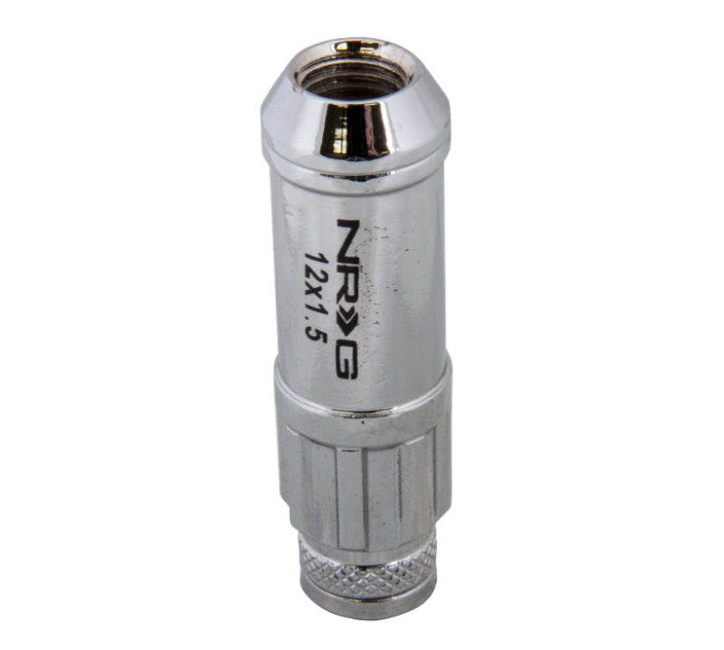 NRG 700 Series Steel Lug Nut Set M12x1.5 - 21 Pc with Locks - Silver, image 4