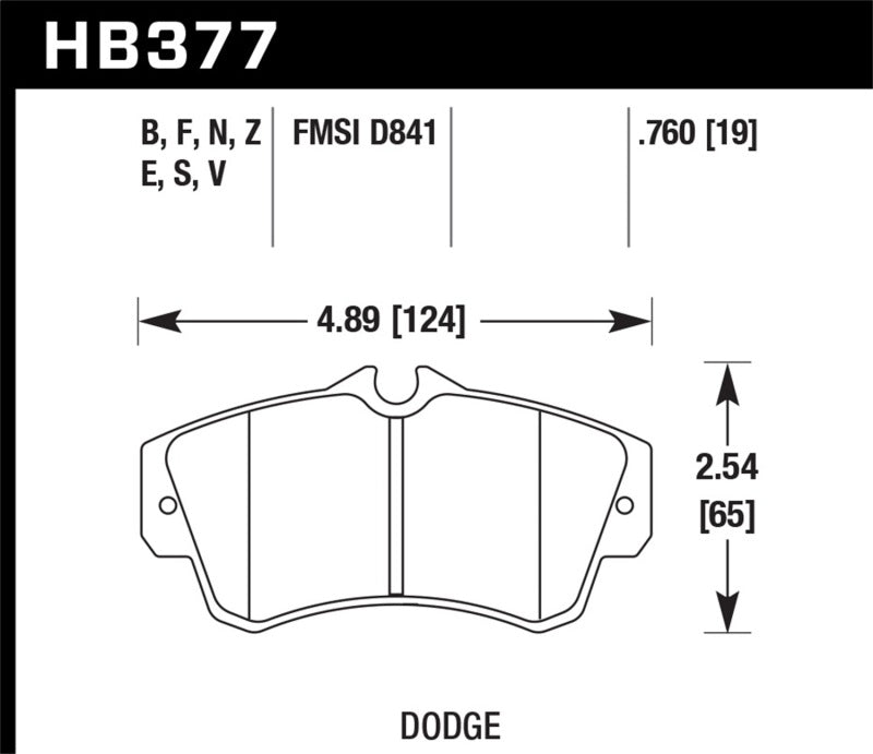 Hawk Performance SRT4 HP+ Street Front Brake Pads for Chrysler PT Cruiser 2001-2009 and Dodge Neon SRT-4 2003-2005 - OneFastShop